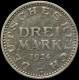 LaZooRo: Germany 3 Mark 1924 G VF / XF - Silver - 3 Mark & 3 Reichsmark