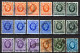 Delcampe - Great Britain GB / UK 1934 ⁕ KGV King George V. Mi.175-184 ⁕ 36v Used - Unchecked - Used Stamps
