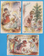 LOT DE 3 CARTES POSTALES - ILLUSTRATRICE GERMAINE BOURET - JOYEUX NOEL - ROIS MAGES, NATIVITE ET ARBRE DE NOEL - Bouret, Germaine