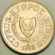 Cyprus - 2 Cents 1992, KM# 54.3 (#3602) - Chypre