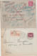 Cérès Mazelin, 1 Recommandée + 1 Pneumatique Inconnu Aux Adresses Avec Mentions Facteurs Obl: Rebuts Spectaculaire. Rare - 1945-47 Cérès De Mazelin
