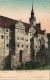 Torgau Schloss Hartenfels, Bärengraben, Handkolorierte Künstlerkarte 1905 - Torgau