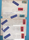 CANADA LOT 10 ENVELOPPES DIVERSES + 1 CARTE SOUVENIR AVEC TIMBRES NEUFS COLLES A L'INTERIEUR 1962 VOIR LES PHOTOS - Collections