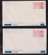 Mexico 1987 2 Stationery Envelope Overprint SEPOMEX ** MNH - Mexico
