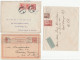 1907 - 1946  3 X DENMARK To USA  COVERS  (1907 Stationery Card ,  1914 Cover 1948 Airmail) - Ganzsachen