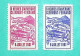 LOT VIGNETTES SPORT AUTOMOBILE 6 HEURES D'AUVERGNE CLERMONT FERRAND 9 JUILLET 1961 BLEU ET ROUGE ERINNOPHILIE - Deportes