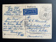 EAST GERMANY DDR 1959 POSTCARD LEIPZIG TO ST. NICOLAAS ARUBA 03-03-1959 OOST DUITSLAND DEUTSCHLAND LEIPZIGER MESSE - Postcards - Used