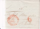 Año 1844 Prefilatelia Carta De Lalin  Marca Roja Santiago Galicia Y Porteo 6 Confirmacion De Cargos - ...-1850 Vorphilatelie