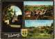 Ansichtskarte Warburg Mehrbild-AK 3 Fotos Ua. Panorama-Ansichten 1970 - Warburg