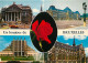 Belgique - Bruxelles - Brussels - Multivues - Fleurs - Automobiles - Carte Neuve - CPM - Voir Scans Recto-Verso - Multi-vues, Vues Panoramiques