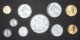 Série De 10 Monnaies Scolaire (1 Centime à 10 Francs) Jeton Plastique école En Francs - Années 60 - Coins School Token - Professionnels / De Société