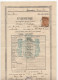 1924. KINGDOM OF SHS,BOSNIA,BANJA LUKA,GIMNASIUM SCHOOL REPORT,5 DIN STATE REVENUE STAMP - Briefe U. Dokumente