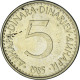 Yougoslavie, 5 Dinara, 1985 - Yougoslavie