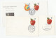 PHYSICS - ISSAC NEWTON APPLE 3 Diff Special Pmk FDCs GB Stamps Physics Fruit Cover Fdc - Fisica