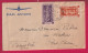 INDE INDIA PONDICHERY 1950 PAR AVION POUR PONT AVEN FINISTERE LETTRE - Covers & Documents