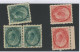 5x Canada Victoria Numeral 1c & 2c 3x #75-1c 2x #77-2c F/VF MNG Guide Value=$147 - Unused Stamps