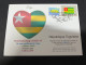 6-3-2024 (2 Y 12) COVID-19 4th Anniversary - Togo - 6 March 2024 (with Togo UN Flag Stamp) - Malattie