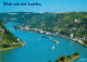 73183002 St Goarshausen Panorama Blick Von Der Lorely Burg Katz Rheinschifffahrt - Loreley