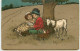 N°10358 - Carte Illustrateur - Ethel Parkinson - Enfants Lisant Sous Un Arbre - Chèvre - Parkinson, Ethel