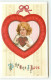 N°18118 - Carte Gaufrée - Clapsaddle -To The One I Love - Fillette Au Milieu D'un Coeur - Valentinstag