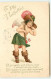 N°12384 - To My Valentine - Ange Portant Un Chapeau, Des Bottes Et Des Flèches - Clapsaddle - Valentine's Day