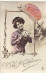 N°14551 - Vive Sainte Catherine - Photo D'une Femme Tenant Un Bouquet De Marguerite - Bonne Rose - Sainte-Catherine