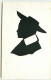 N°11221 - Carte Fantaisie - Silhouette - Homme Avec Un Chapeau - Silhouettes