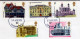 Great Britain GB 1975 QEII ⁕ European Architectural Heritage Year Mi.673-677 ⁕ FDC Cover Traveled London - 1971-1980 Em. Décimales