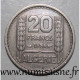 ALGERIE - KM 91 - 20 FRANCS 1956 - TTB - Algérie