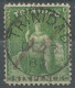 Trinidad Trinite Et Tobago Nice Cancel 1882  6d Six Pence Bright Yellow-green Crown CC Perf 14 Used - Trinidad Y Tobago