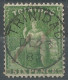 Trinidad Trinite Et Tobago Nice Cancel 1882  6d Six Pence Bright Yellow-green Crown CC Perf 14 Used - Trinidad & Tobago (...-1961)