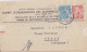 Lettre Du Comité Du Commerce Obl. Entrepot D St Quentin En 45 Sur 1f50 Iris N° 652 + 50c Mercure(tarif Du 1/3/45) - 1939-44 Iris