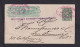 1886 - 6 C. Ganzsache "Wells Fargo" Ab GUANAJUATOO Nach San Francisco - Mexico