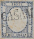 PROVINCE NAPOLETANE - 2 Grana Azzurro Chiaro (Sassone N.20) Con Annulllo Di Casamassima (R3) Valore Catalogo 7.000 - Naples