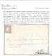 PROVINCE NAPOLETANE - 1861 - Lettera Da Trani Affrancata Con 2 Grana Azzurro (Sass. N. 20) Annullo P.ti 13 Valore 9.075 - Naples