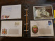 Delcampe - Lot Pochettes,et Classeur  Contenant ,,CP,documents,1ers Jours ,signatures Neufs,oblitérés,,prix Dérisoire - Lots & Kiloware (mixtures) - Max. 999 Stamps