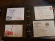 Delcampe - Lot Pochettes,et Classeur  Contenant ,,CP,documents,1ers Jours ,signatures Neufs,oblitérés,,prix Dérisoire - Lots & Kiloware (mixtures) - Max. 999 Stamps