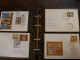 Delcampe - Lot Pochettes,et Classeur  Contenant ,,CP,documents,1ers Jours ,signatures Neufs,oblitérés,,prix Dérisoire - Lots & Kiloware (mixtures) - Max. 999 Stamps