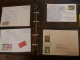 Delcampe - Lot Pochettes,et Classeur  Contenant ,,CP,documents,1ers Jours ,signatures Neufs,oblitérés,,prix Dérisoire - Lots & Kiloware (mixtures) - Max. 999 Stamps