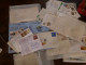 Delcampe - Lot Pochettes,et Classeur  Contenant ,,CP,documents,1ers Jours ,signatures Neufs,oblitérés,,prix Dérisoire - Lots & Kiloware (mixtures) - Max. 999 Stamps