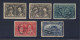 5x Canada 1908 Quebec Stamps #96-1/2c MNH #96 To 99 Used Guide Value = $85.00 - Unused Stamps