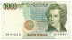 5000 LIRE B. D'ITALIA VINCENZO BELLINI SERIE SOSTITUTIVA XB 12/11/1993 BB+ - Other & Unclassified