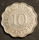 RARE - ILE MAURICE - MAURITIUS - 10 CENTS 1960 - Elizabeth II - KM 33 - Mauritius
