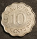 RARE - ILE MAURICE - MAURITIUS - 10 CENTS 1960 - Elizabeth II - KM 33 - Maurice