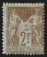 N°105, Sage 2fr Bistre (N Sous B), Neuf * Avec Charnière - B/TB - 1898-1900 Sage (Tipo III)