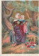 68 - CHROMO AUX DAMES FRANCAISES . TH FLISSEAU TOURS 37 .FEMME DE LA FEUILLEE   .  SCAN - Félix Potin