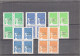 ST PIERRE ET MIQUELON   MARIANNE DU 14 JUILLET   N°  758 A 772    EN  BLOCS DE 4 NEUF XX - Unused Stamps