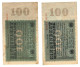 Color 100 Million WW2 Germany Nazi Propaganda FORGERY Overprint On Genuine 1923 Banknote VF - Andere & Zonder Classificatie