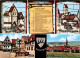 73177566 Muensingen Geschichtliche Ereignisse Fensterbilder Marktplatz Teilansic - Muensingen