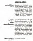 Revue SCIENCES DU MONDE  Ere Des Plastiques   N° 119  1973 - Wissenschaft
